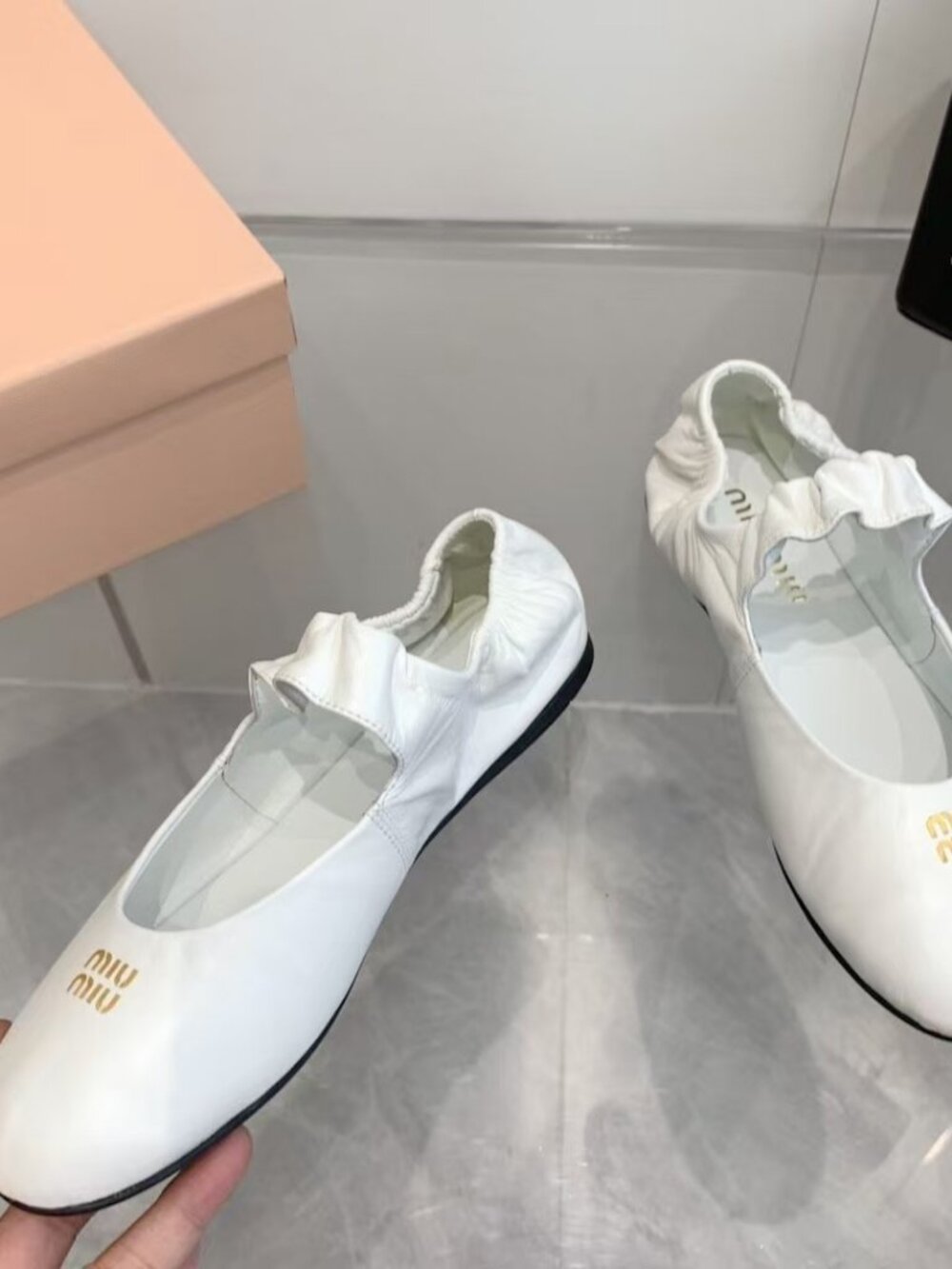 Miu Miu Women White ballet shoes - Picture 2 of 8